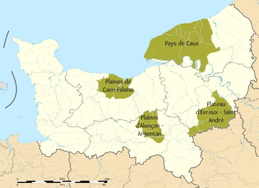 Carte Normandie